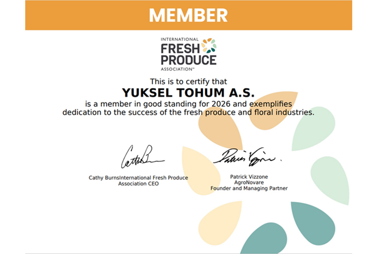 International Fresh Produce Association (IFPA) Üyeliğimizi Gururla Duyuruyoruz!