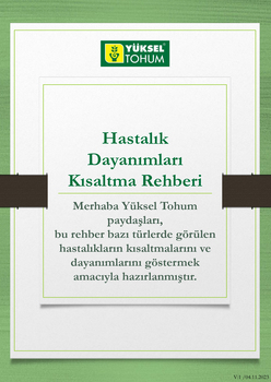 Hastalık Dayanımları Kısaltma Rehberi